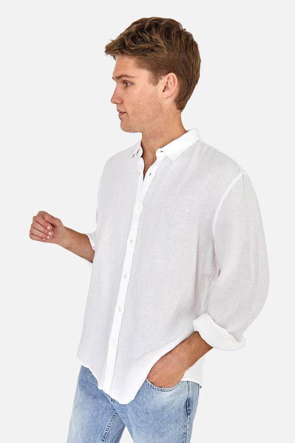 Industrie - The Trinidad Linen Long Sleeve Shirt - Folk Road