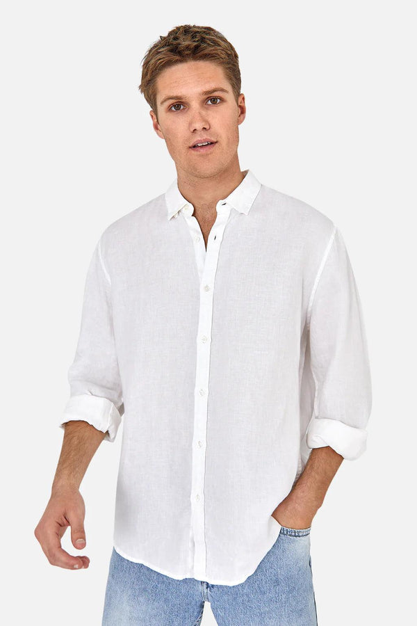 Industrie - The Trinidad Linen Long Sleeve Shirt - Folk Road