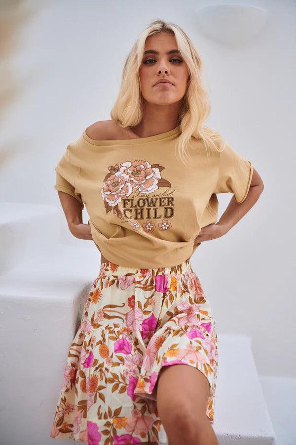Jaase - Wild Flower Child T-Shirt - Folk Road