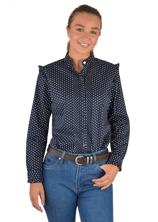 Thomas Cook - Women's Zara Collarless Long Sleeve Shirt - Folk Road